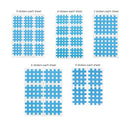 (Pack of 10 sheets) Kindmax Healthcare Spiral Cross Kinesiology Tape Physical Therapy Cross Tape for Pain Relief