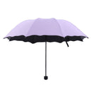 Lady Magic Flowers Umbrella Travel Parasol Folding Rain Windproof Umbrella Folding Anti-UV Sun/Rain Umbrella