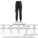 HEYounGIRL Streetwear Cargo pantalones mujer Casual Joggers negro alta cintura suelta Mujer Pantalones estilo coreano señoras pantalones Capri