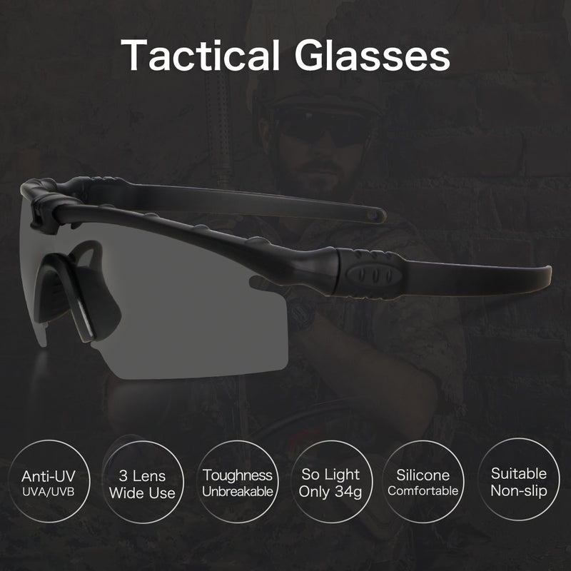 Hombres Mujeres ejército balístico 3,0 protección militar gafas Paintball tiro gafas tácticas MTB ciclismo gafas de sol polarizadas