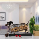 Tooarts Dachshund Wine Cork Container Iron Craft Animal Ornament Gift decoración del hogar accesorios Botella Jar Trendy