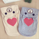 Cute Dog Clothes For Small Dog Cotton Clothing Coat Hoodies For Chihuahua Pets Dogs Warm Clothes Pajamas Love Bear Costume 30S1