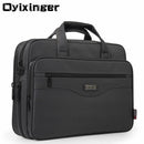 OYIXINGER Men Briefcase Laptop Bags Good Nylon Cloth Multifunction Waterproof 15.6" Handbags Business Shoulder Men&