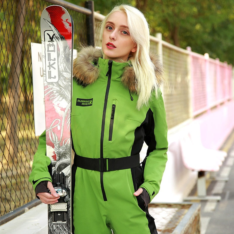 Mono impermeable para correr río para mujer, traje de esquí para mujer, chaqueta de Snowboard para mujer, conjunto de Snowboard para mujer, ropa