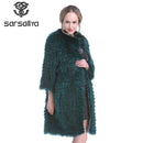 Fox Fur Coats Women Silver Fox Natural Fur Coats Female Autumn Knitted Long Genuine Fur Jackets Ladies Fashion Luxury 2020 New