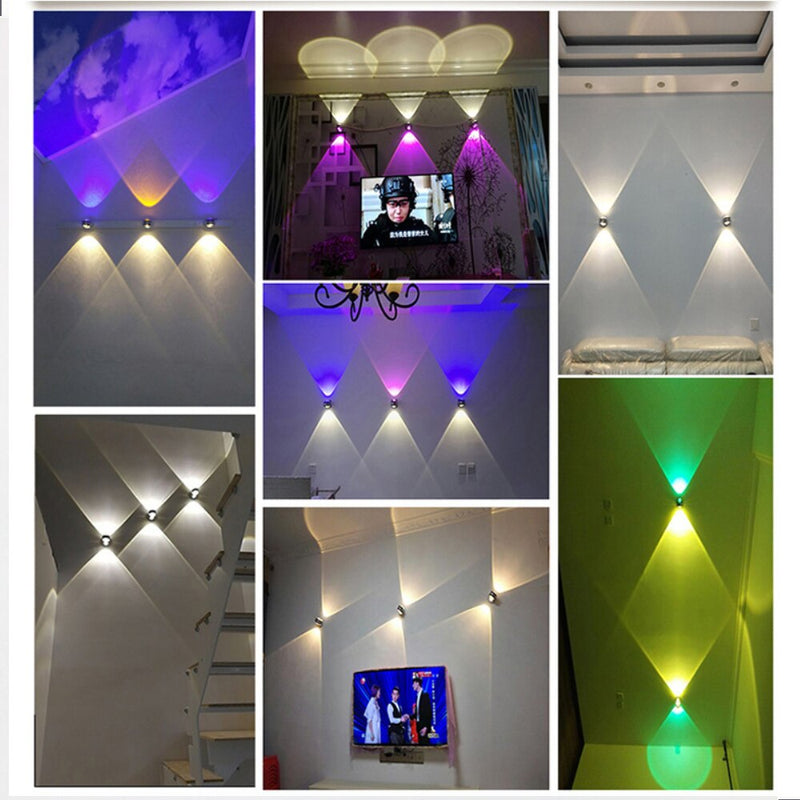 modern Up down wall lamp led indoor hotel decoration light living room bedroom bedside TV background picture Sconce lamps