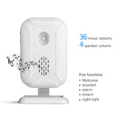 Wireless Welcome Alarm Doorbell PIR Store Shop Entry Motion Sensor Infrared Detector Induction Door Bell 5 Functions Night Light