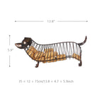 Tooarts Dachshund Wine Cork Container Iron Craft Animal Ornament Gift decoración del hogar accesorios Botella Jar Trendy