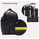 Large Capacity Business Men 17 Inches Briefcases Black Bags Men&