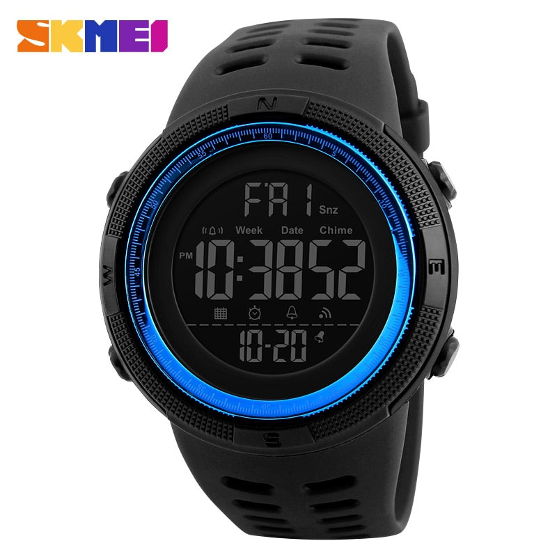 Relojes SKMEI para hombre, reloj deportivo con cuenta atrás, doble hora, alarma, cronógrafo, relojes de pulsera digitales, reloj para hombre, reloj impermeable para hombre