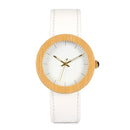 BOBO BIRD Women Bamboo Watches Gold Back Case Japan Quartz Movement as Good Gift for Ladies Stainless Steel Watch L-J27