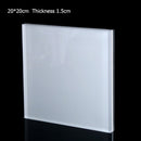 Square Solid Acrylic Display Stand Cabinet Shop Retail Jewellery Watch Art Counter Display Riser Block Clear Black Frosted White