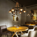 American Chandelier Rural Loft Iron Retro Industrial Wind Restaurant Bar Clothing Store Hot pot Internet Cafe Boat Chandelier