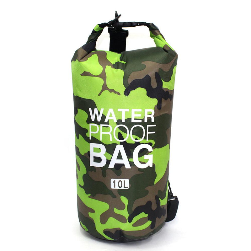 PVC Camouflage Waterproof Backpack Portable Outdoor Sport Rafting Bag River Tracing Swiming Bucket Dry Bag 2L 5L 10L 15L 20L 30L