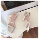 2022 New Summer Slippers Low Heels Slides Female Peep Toe Square Heel Slipper Brand Sandals Women Slipper Big Size 41 Flip Flops