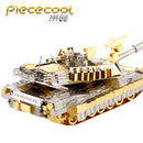 MMZ MODEL Piececool 3D metal puzzle M1A2 SEP Tusk2 tank Millitary Assembly metal Model kit DIY 3D Laser Cut Model puzzle toys