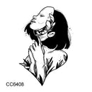 Rocooart New Arrival Tattoo Woman Taty Old School Fake Tattoo Body Art Temporary Tattoo Sticker For Female Couple Taty Sticker