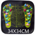 Estera de masaje para pies de camino de piedra para caminar de reflexología, almohadilla de masaje relajante de acupresión, Spa para pies, alivio del dolor de piernas, estera masajeadora para caminar para el cuidado de la salud