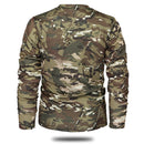 Mege marca ropa nuevo otoño primavera hombres manga larga camuflaje táctico camiseta masculina camisa militar de secado rápido