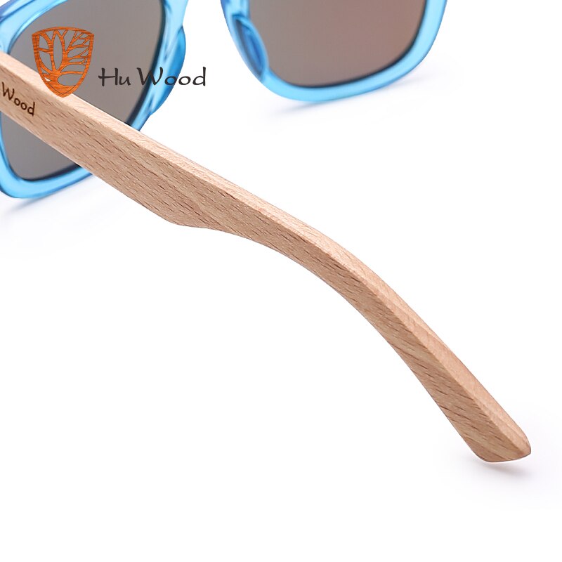 Hu Wood Polarisierte Kindersonnenbrille für Jungen und Mädchen mit recyceltem Rahmen und Bügeln aus Buchenholz | 4 bis 8 Jahre