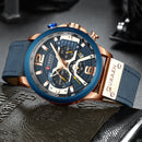 CURREN Luxury Brand Men Analog Leather Sports Watches Men&