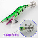 5pcs/lot Multicolor Squid Hooks Fishing Lure Squid Jigs Jibioneras Size 3.0