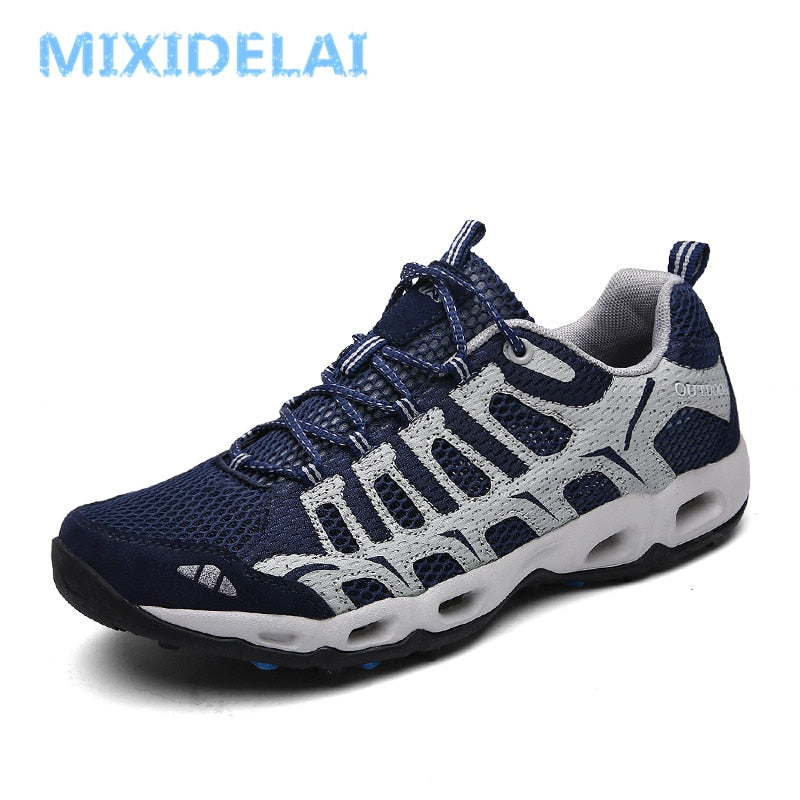 MIXIDELAI, nuevas zapatillas de deporte de verano para hombre, zapatos de moda de primavera para exteriores, zapatos informales para hombre, zapatos cómodos de malla para hombre, talla 39-46