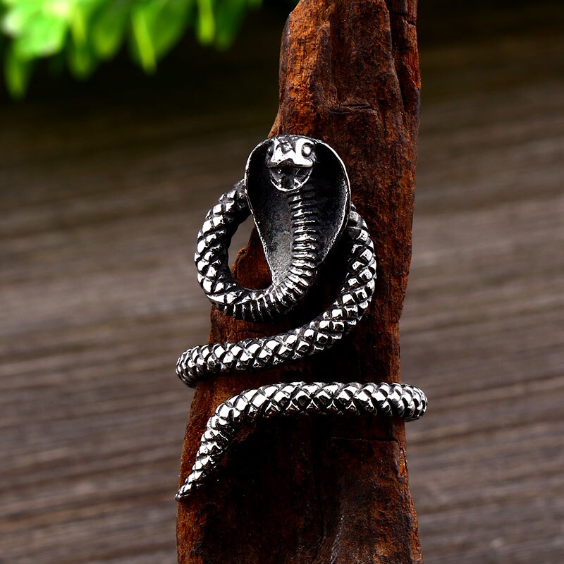 BEIER, recién llegado, anillo de serpiente, precio de fábrica, acero inoxidable de titanio, Punk, Metal pesado, Animal, joyería de moda para hombre, regalo, BR8-842