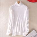 Cashmere Sweater Women Turtleneck 2021 Winter White Women&