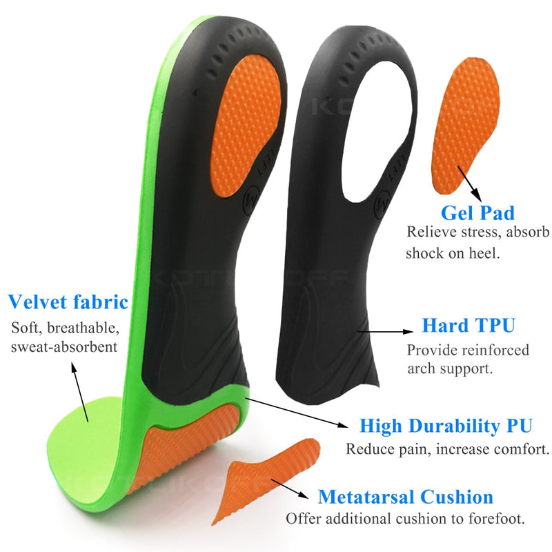 Las mejores plantillas de suela para zapatos ortopédicos para zapatos, almohadilla para pie de arco, tipo X/O, corrección de pierna, pie plano, soporte para arco, inserciones para zapatos deportivos