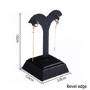 Negro PU cuero joyería anillo pendientes soporte conjunto joyería colgante collar cadena gargantillas pantalla busto brazalete Organzier