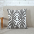 Home Decor Emboridered Cushion Cover Grey Pink Geometric Canvas Cotton Suqare Embroidery Pillow Cover 45x45cm