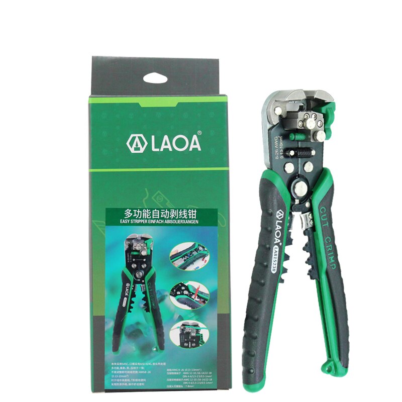 LAOA Automatic Wire Stripper Crimping Pliers Terminal Cutter Tool Cable Stripping Terminal Pliers for Electrician