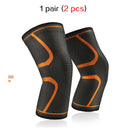 2 Pcs Elastic Knee Pads Nylon Sports Kneepad Fitness Protective Gear Patella Brace Support Running Basketball Volleyball