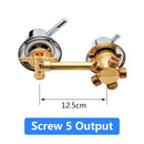 2/3/4/5 Ways Water Outlet Screw Thread Center Distance 10cm 12.5cm Mixing Valve Brass Bathroom Shower Mixer Faucet Tap Cabin