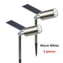 Luz solar de jardín a prueba de agua IP65 Foco solar para exteriores Lámpara de paisaje Sunpower inalámbrica para camino de entrada de jardín