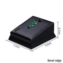 Negro PU cuero joyería anillo pendientes soporte conjunto joyería colgante collar cadena gargantillas pantalla busto brazalete Organzier