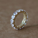 The Whole Row 5A zircon women ring, made of Solid silver 925  Square Cushion Cutting 5 mm size 5 6 7 8 9 10 men ring bijoux femm