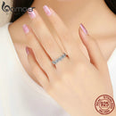 BAMOER 925 Sterling Silber Ring, geschichtete Gänseblümchen, Fingerring, Blumenring für Damen, Geschenk, romantischer Retro-Stil, Edelschmuck SCR397