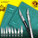 High Quality Professional Carving Knife and Cutting Board Set, Hand Tools for Paper Wood Sculpture Eraser Model Pen Knifes Sharp