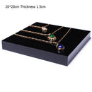 Square Solid Acrylic Display Stand Cabinet Shop Retail Jewellery Watch Art Counter Display Riser Block Clear Black Frosted White