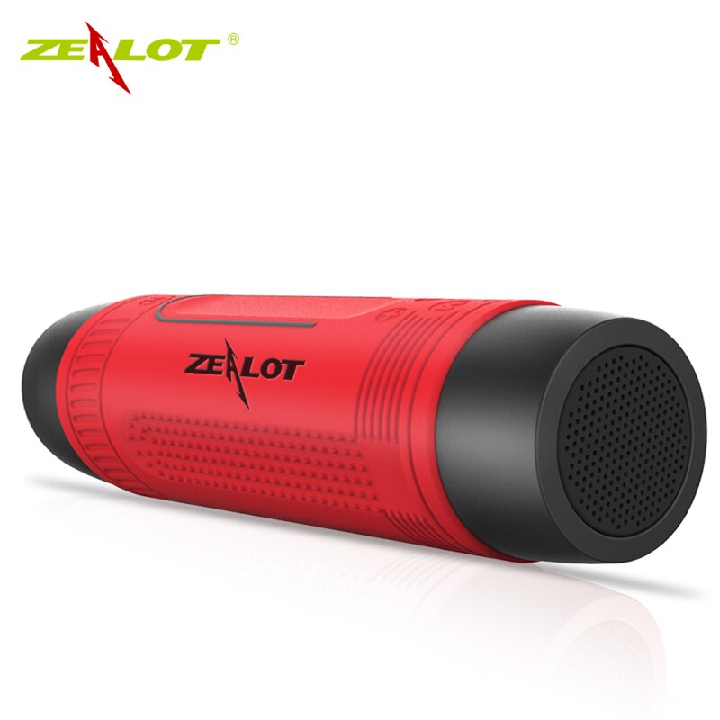 Zealot S1 Bluetooth-Lautsprecher Outdoor-Fahrradlautsprecher Tragbarer wasserdichter drahtloser Lautsprecher Unterstützung TF-Karte + Taschenlampe + Fahrradhalterung