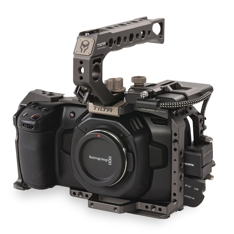 Tilta BMPCC 4K 6K Cage TA-T01-BG Tactical Finished oder Grey Full Cage SSD Drive Holder Top Handle für BlackMagic BMPCC 4K 6K