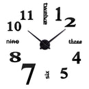 New arrival quartz diy modern clocks needle acrylic watches big  wall clock mirror sticker living room decor free shipping