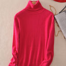 Cashmere Sweater Women Turtleneck 2021 Winter White Women&