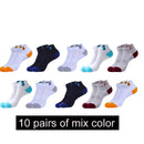 10 Pairs New Spring Summer Cotton Socks Boat Mesh Breathable Men&