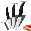Knives set Ceramic Knife set 3 4 5 6 inch Zirconia Ceramic Black and white Blade Cooking Paring Fruit Chef Knives