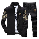 Autumn Tracksuit Men 2021 Sportswear Fashion Mens Set Two Pieces Zipper Warm Sweatshirt Jacket+Sweatpants Moleton Masculino Sets