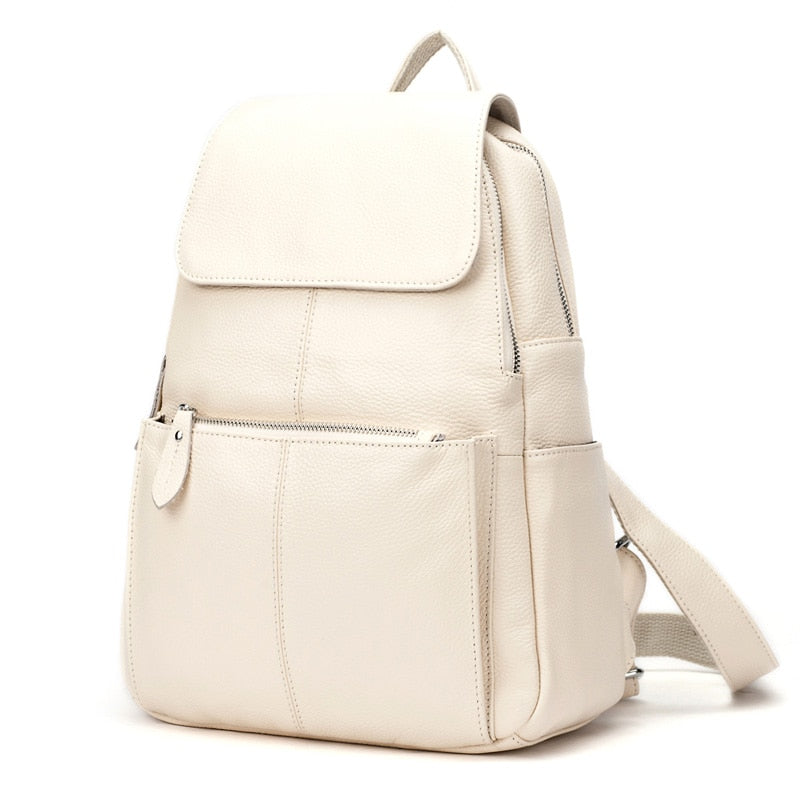 Zency Mode Weich Echtes Leder Große Frauen Rucksack Hohe Qualität A+ Damen Täglich Casual Reisetasche Rucksack Schultasche Buch