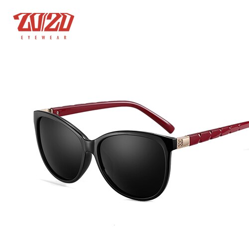 Gafas de sol estilo ojo de gato para mujer, diseño de marca 20/20, gafas polarizadas de estilo Retro para mujer, gafas de sol UV400, gafas de sol femeninas PL337